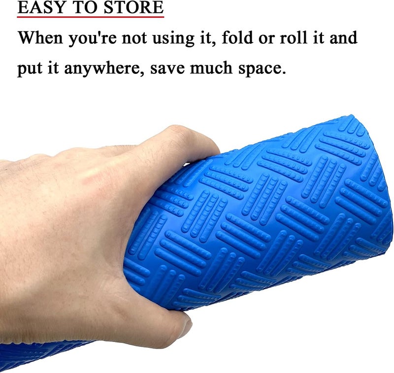 SKARUMMER Swimming Pool Ladder Mat - Protective Pool Ladder Pad Step Mat with Non-Slip Texture, Blue Medium Pool Step Mat, Pool Liner Protection Mat (60 X 45 inch) - Image 4